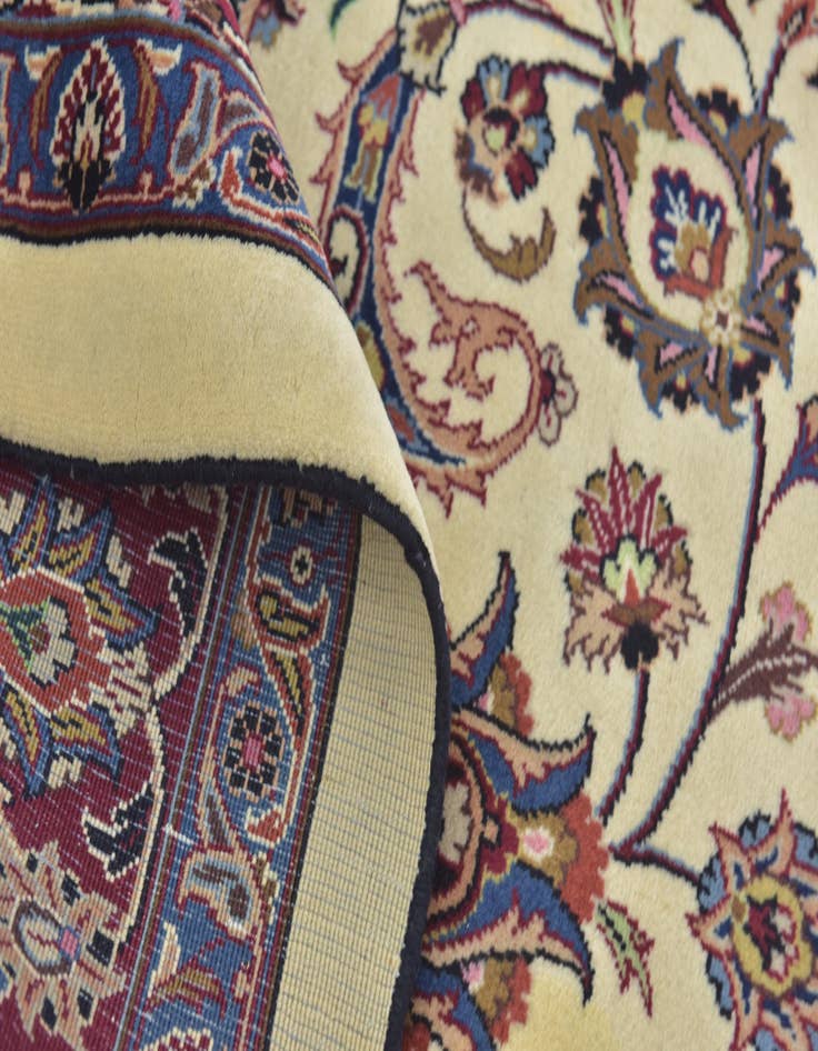 Detail image of  5' 10 x 13' 8  Hand Knotted Mashad Persian Runner Rug