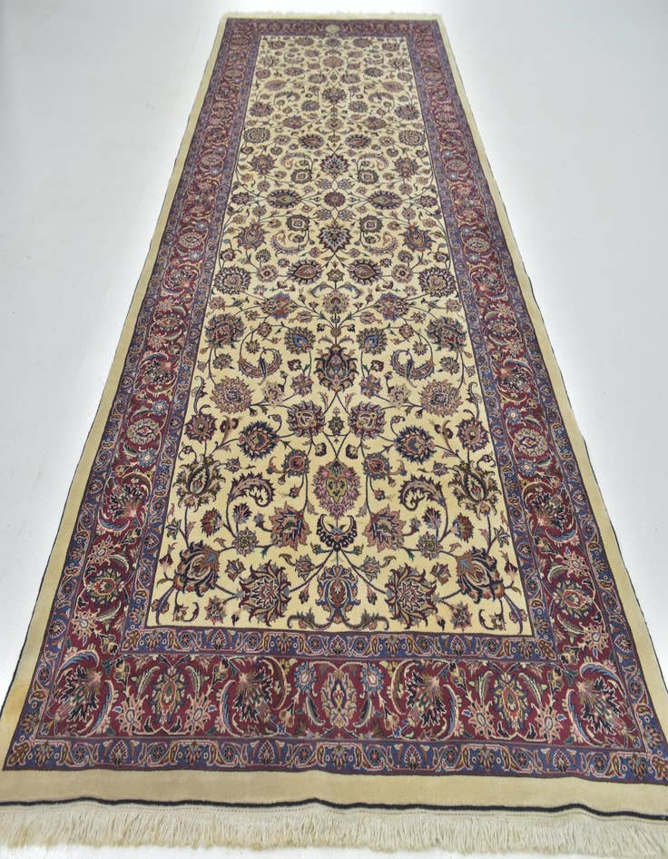 Detail image of  5' 10 x 13' 8  Hand Knotted Mashad Persian Runner Rug