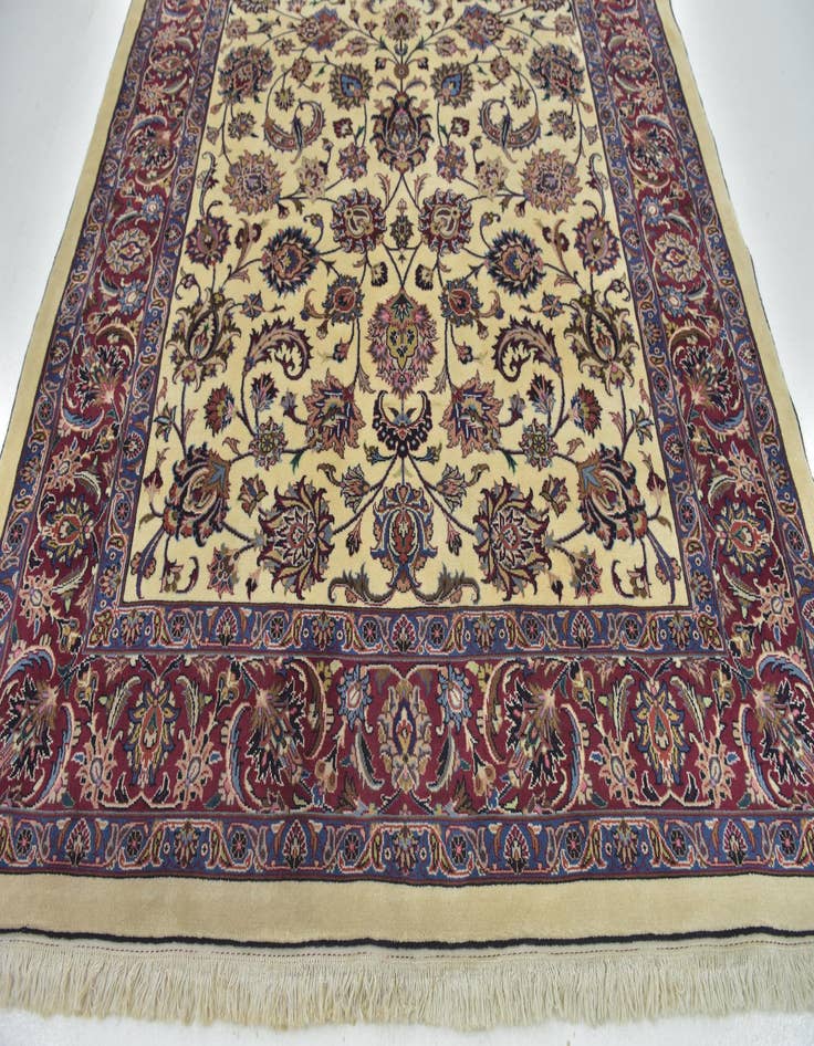 Detail image of  5' 10 x 13' 8  Hand Knotted Mashad Persian Runner Rug