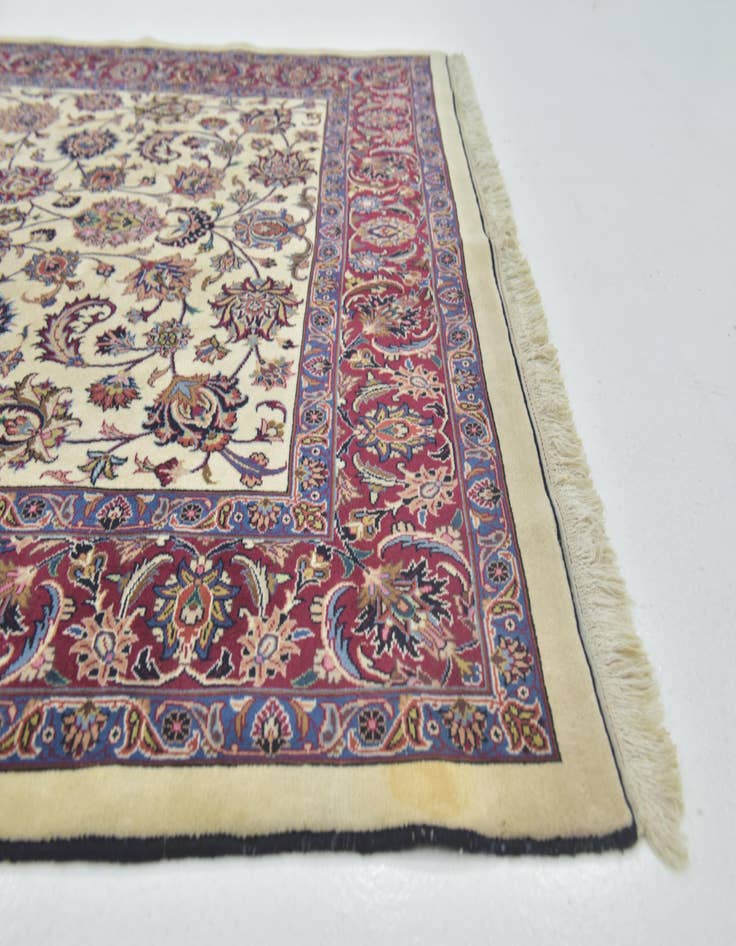 Detail image of  5' 10 x 13' 8  Hand Knotted Mashad Persian Runner Rug