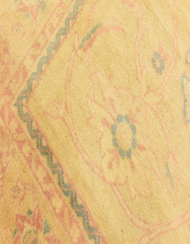 Detail image of  6' 8 x 12' 8  Hand Knotted Meshkabad Persian Wool Runner Rug