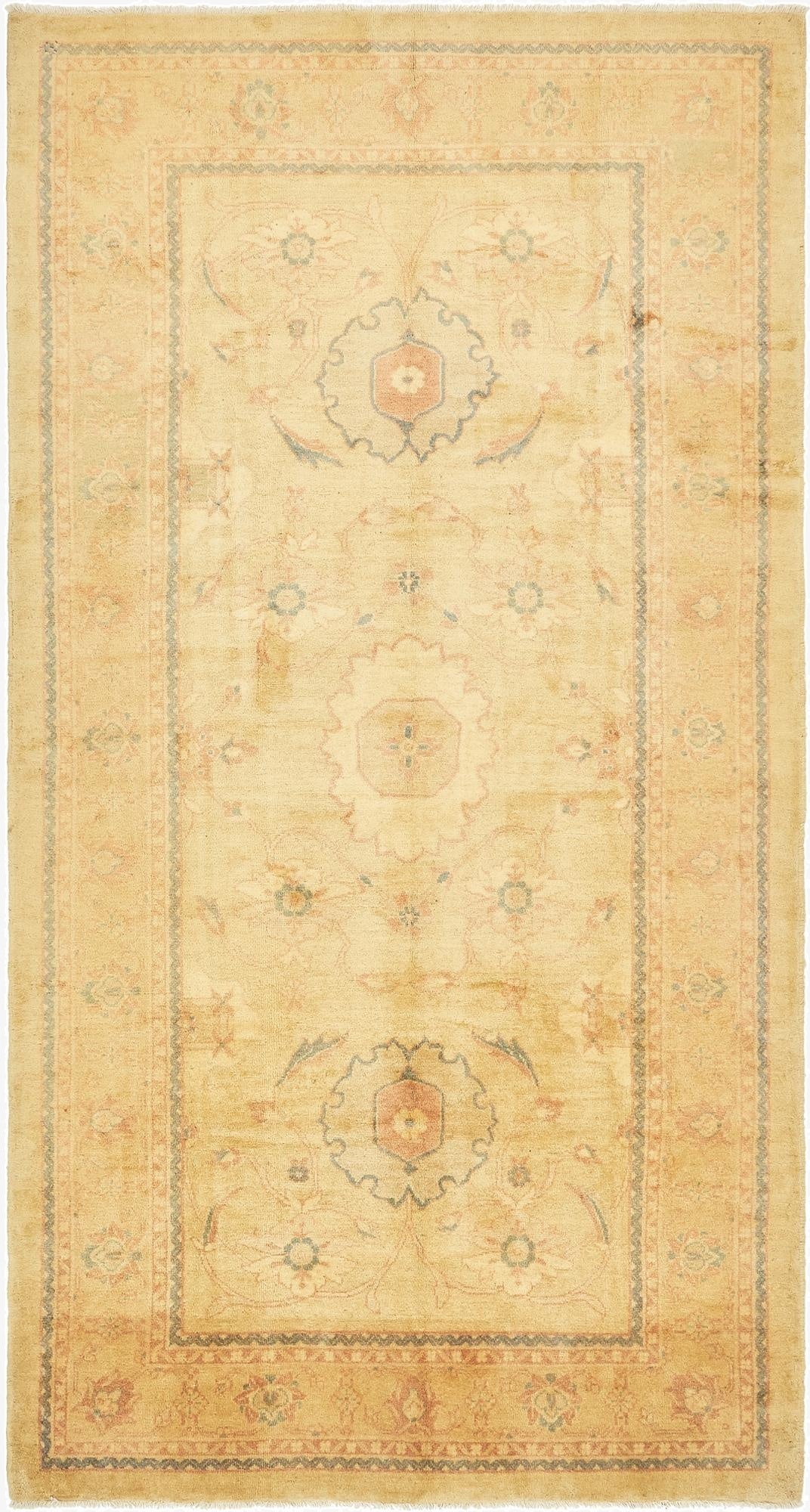  6' 8 x 12' 8  Hand Knotted Meshkabad Persian Wool Runner Rug