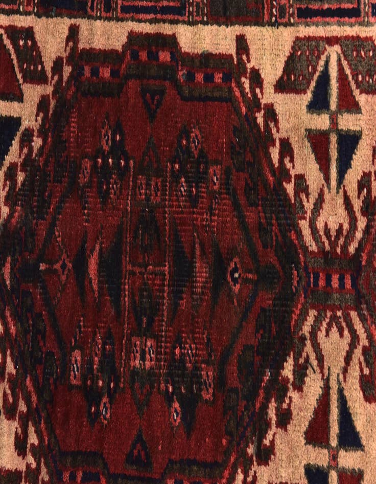 Detail image of 3' 3 x 10' 4 Hand Knotted Meshkin Persian Wool Runner Rug