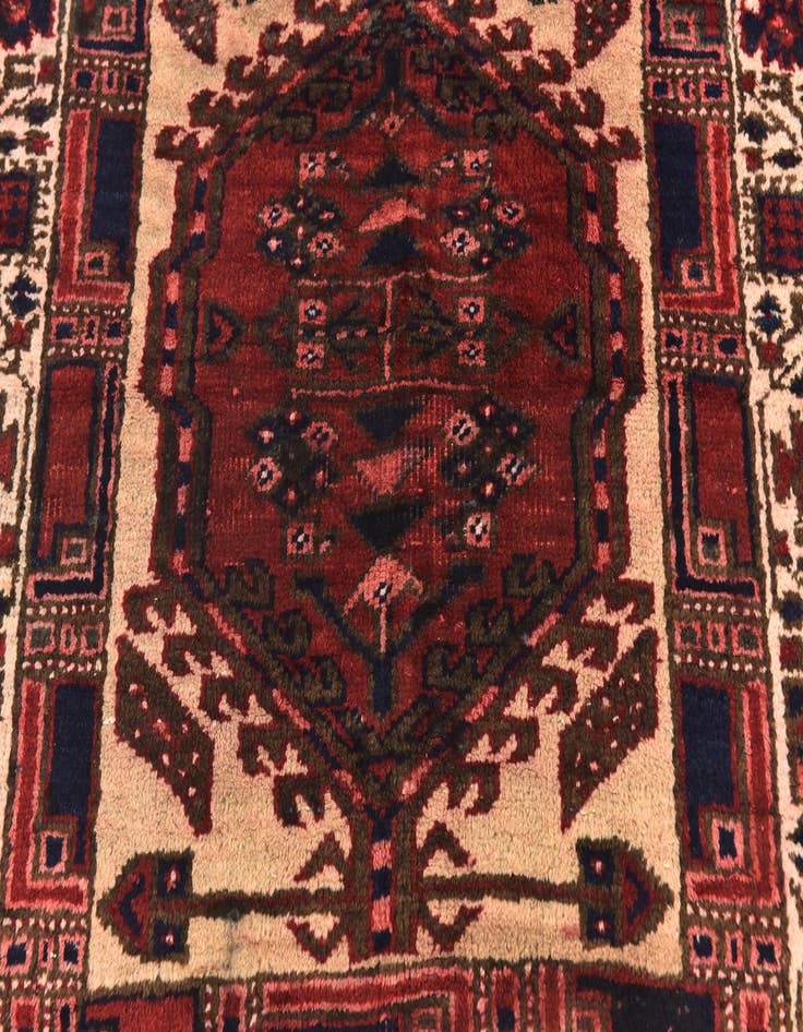 Detail image of 3' 3 x 10' 4 Hand Knotted Meshkin Persian Wool Runner Rug