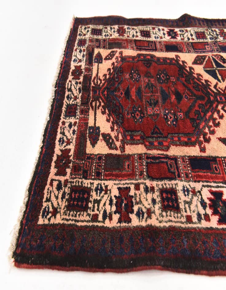 Detail image of 3' 3 x 10' 4 Hand Knotted Meshkin Persian Wool Runner Rug
