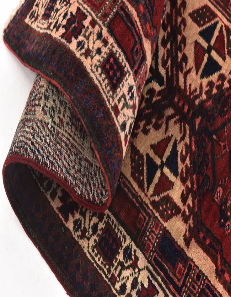 Detail image of 3' 3 x 10' 4 Hand Knotted Meshkin Persian Wool Runner Rug