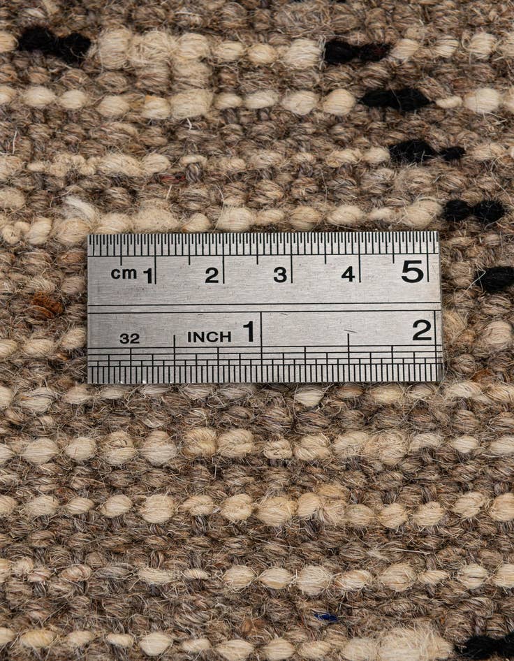 Detail image of  3' 2 x 12' 4  Hand Knotted Moroccan Wool Runner Rug