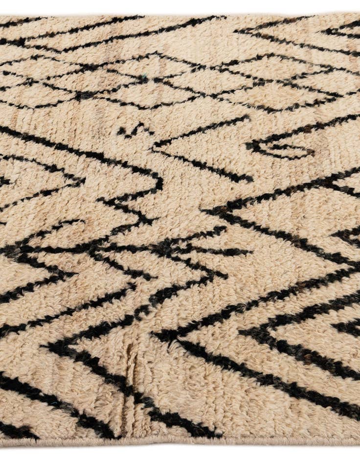 Detail image of  3' 4 x 12' 6  Hand Knotted Moroccan Wool Runner Rug