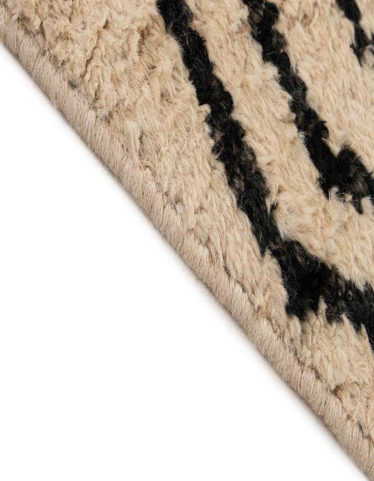 Detail image of  3' 4 x 12' 6  Hand Knotted Moroccan Wool Runner Rug