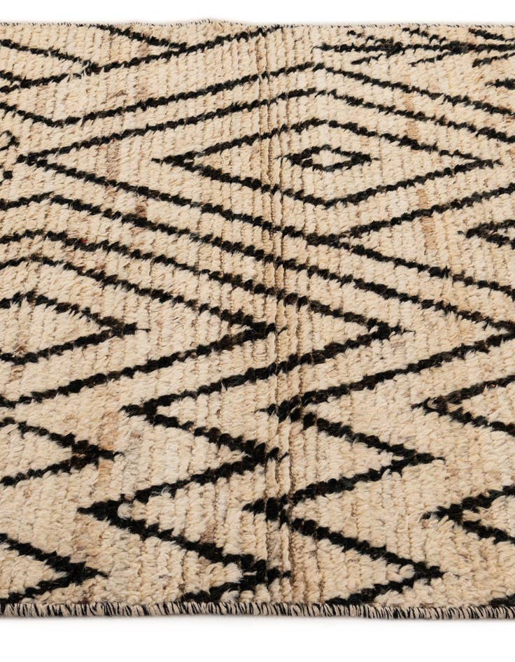 Detail image of  3' 5 x 16' 6  Hand Knotted Moroccan Wool Runner Rug