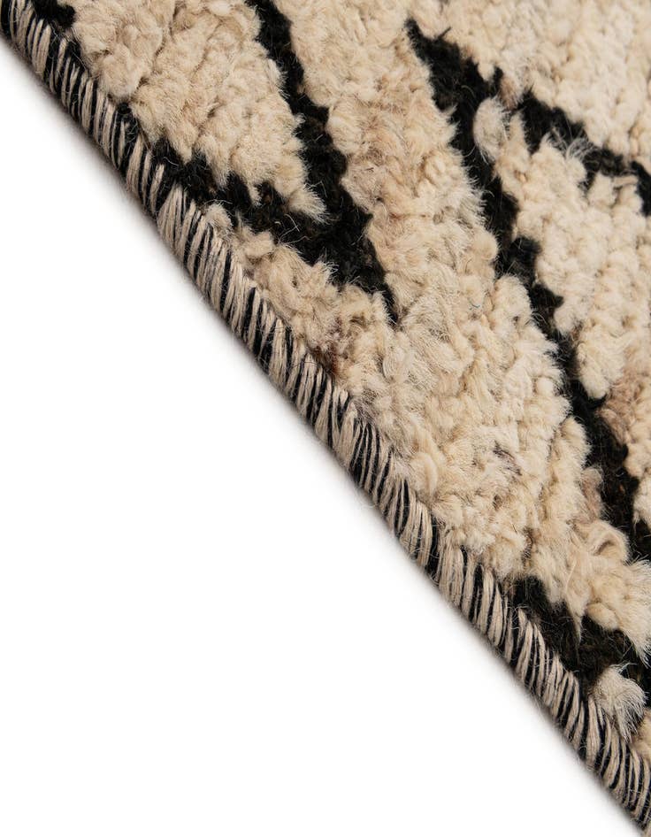 Detail image of  3' 5 x 16' 6  Hand Knotted Moroccan Wool Runner Rug