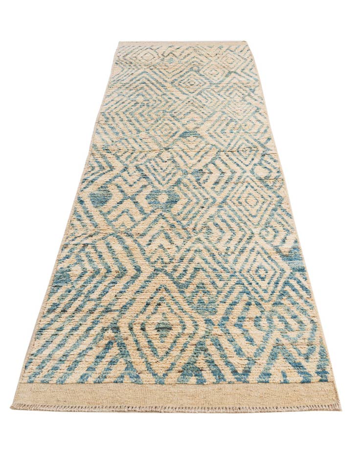 Detail image of  2' 10 x 10' 4  Hand Knotted Moroccan Wool Runner Rug