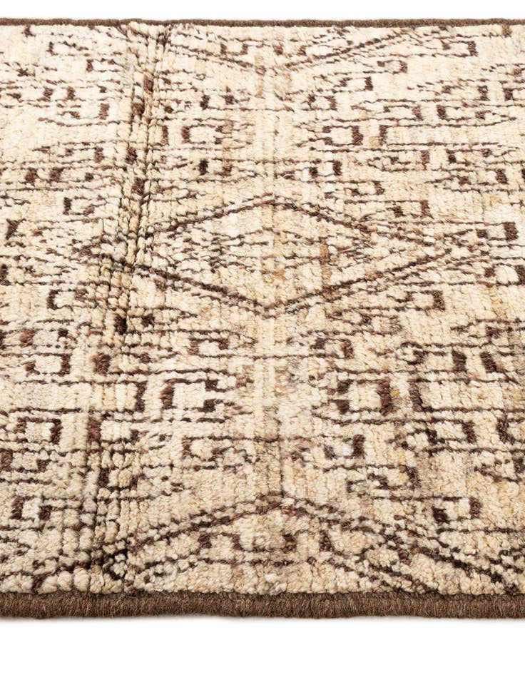 Detail image of  3' x 9' 11  Hand Knotted Moroccan Wool Runner Rug