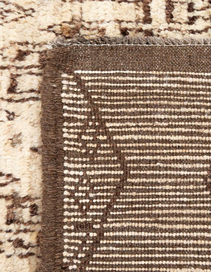 Detail image of  3' x 9' 11  Hand Knotted Moroccan Wool Runner Rug