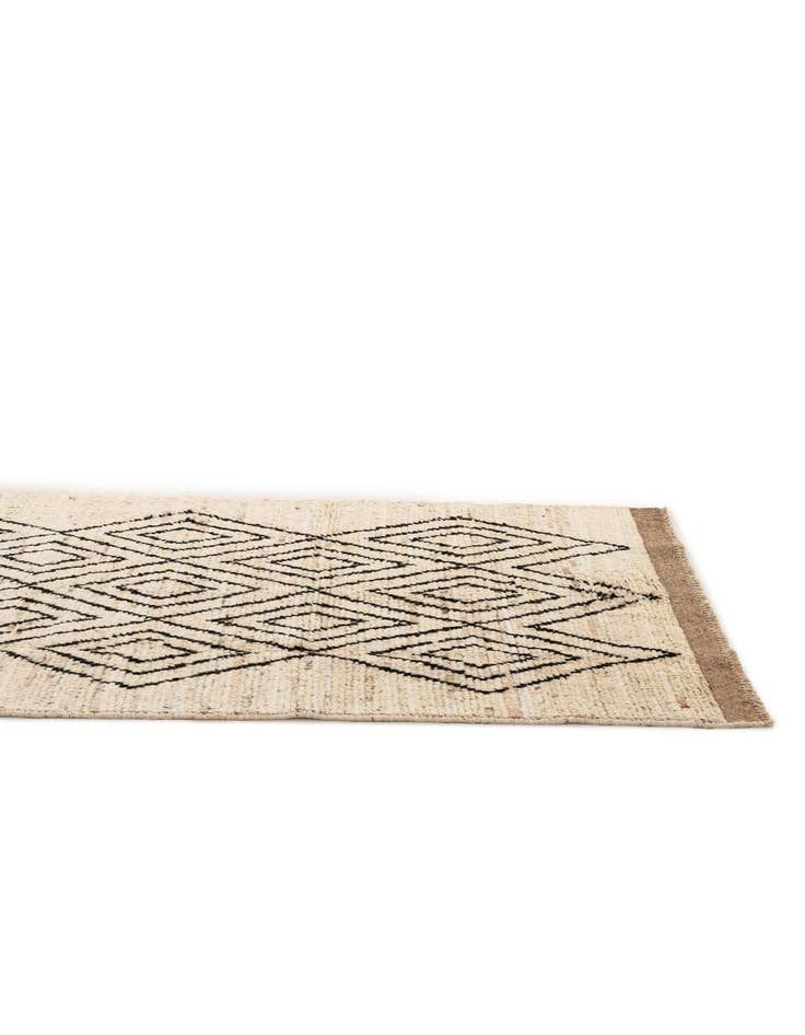 Detail image of  3' 2 x 15' 3  Hand Knotted Moroccan Wool Runner Rug