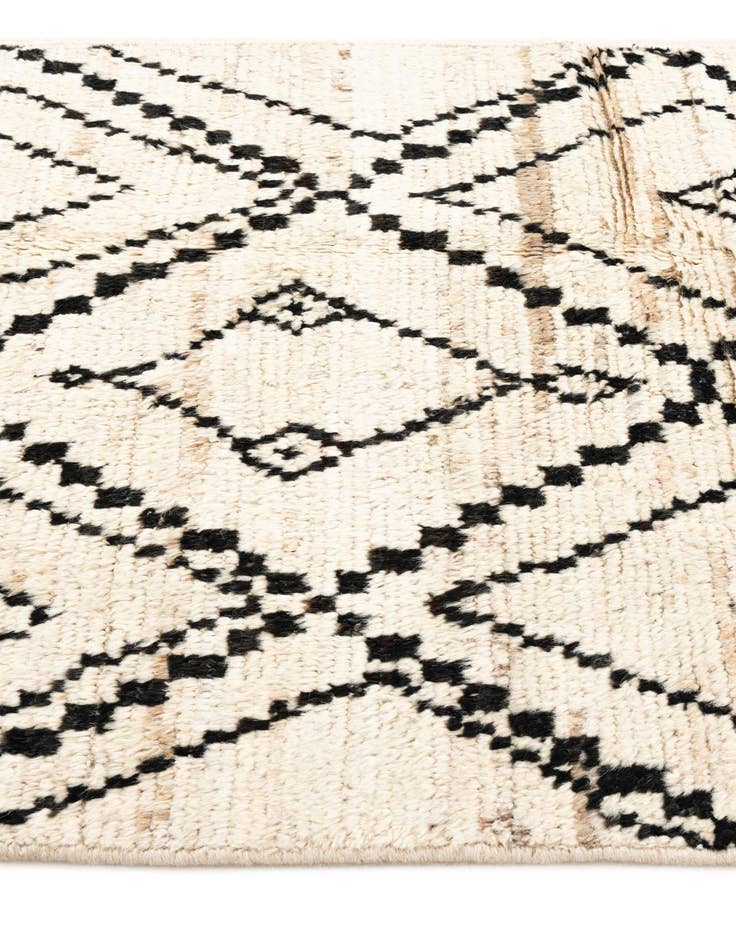 Detail image of  3' 1 x 15' 10  Hand Knotted Moroccan Wool Runner Rug