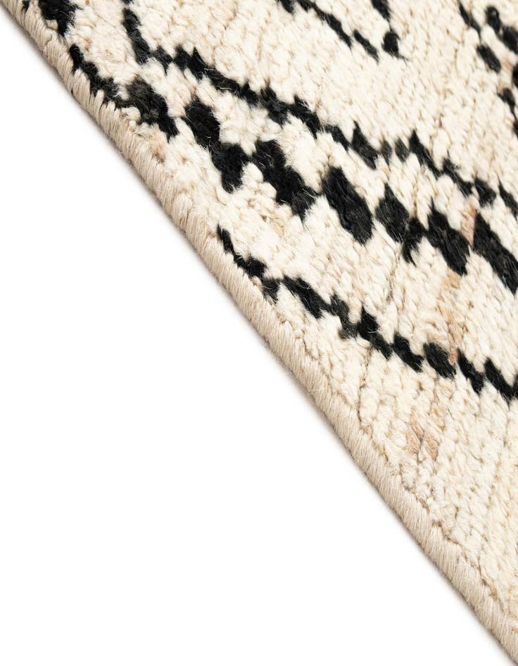 Detail image of  3' 1 x 15' 10  Hand Knotted Moroccan Wool Runner Rug