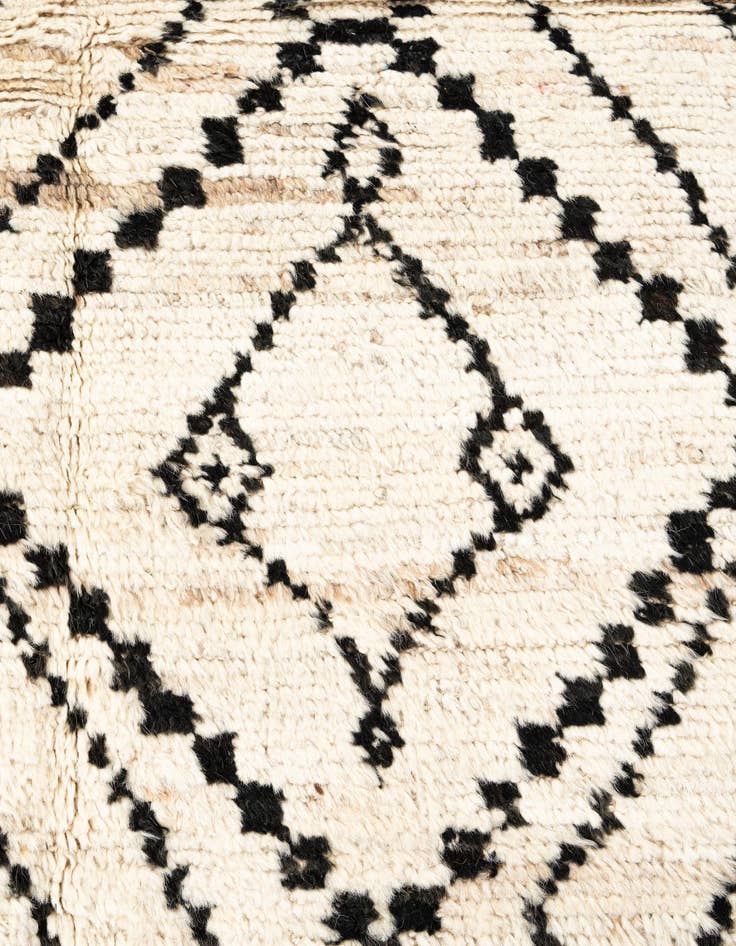 Detail image of  3' 1 x 15' 10  Hand Knotted Moroccan Wool Runner Rug
