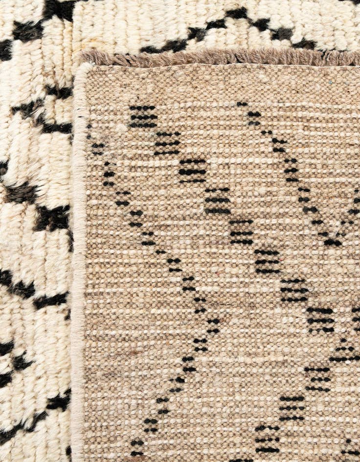 Detail image of  3' 1 x 15' 10  Hand Knotted Moroccan Wool Runner Rug