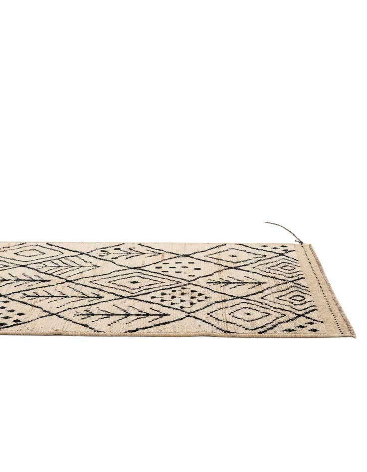 Detail image of  3' x 16' 6  Hand Knotted Moroccan Wool Runner Rug