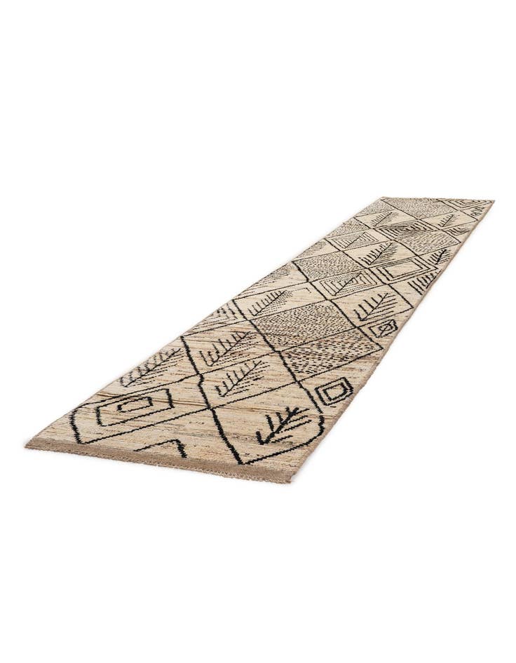 Detail image of  2' 11 x 16' 11  Hand Knotted Moroccan Wool Runner Rug