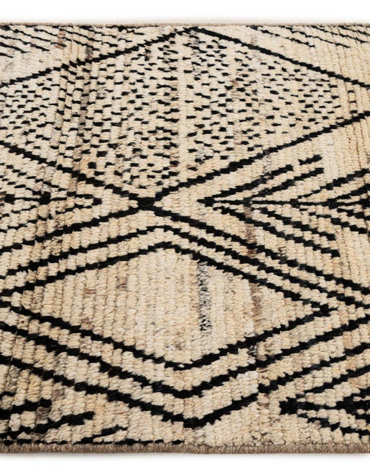 Detail image of  2' 11 x 16' 11  Hand Knotted Moroccan Wool Runner Rug