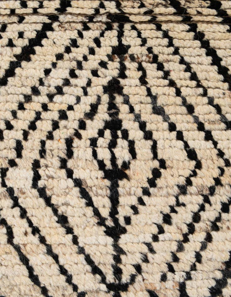 Detail image of  2' 11 x 16' 11  Hand Knotted Moroccan Wool Runner Rug