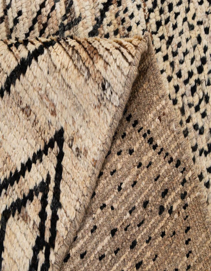 Detail image of  2' 11 x 16' 11  Hand Knotted Moroccan Wool Runner Rug