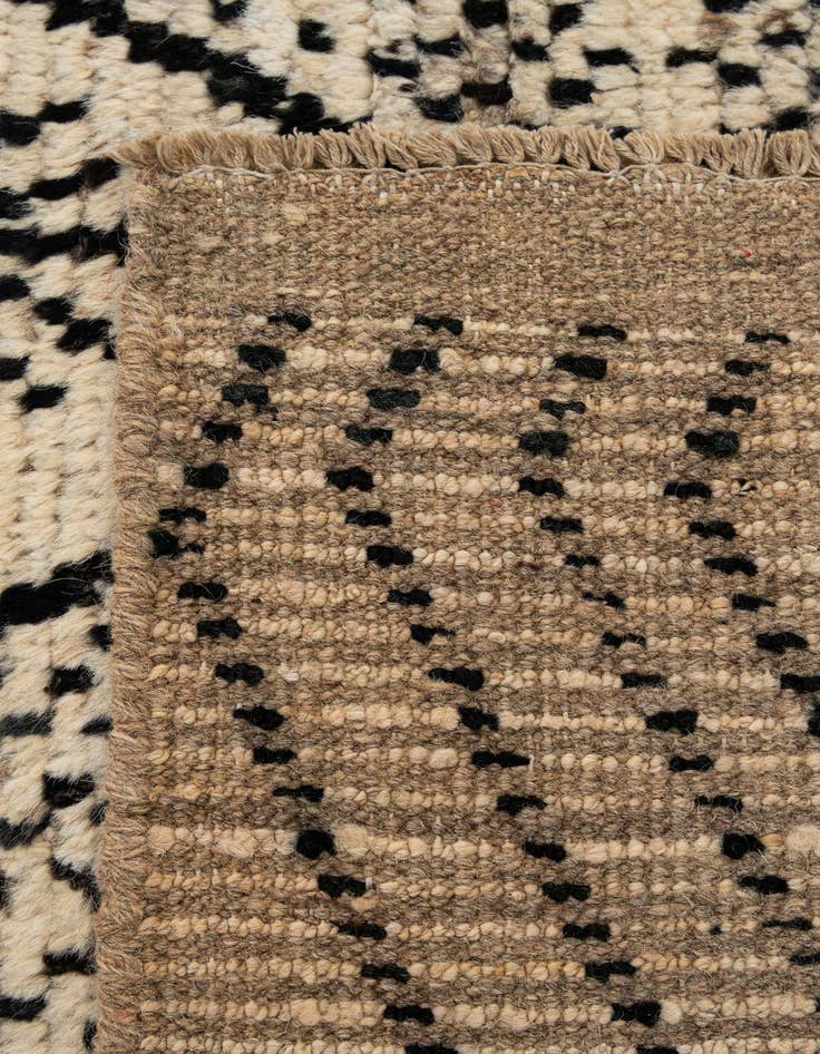Detail image of  2' 11 x 16' 11  Hand Knotted Moroccan Wool Runner Rug