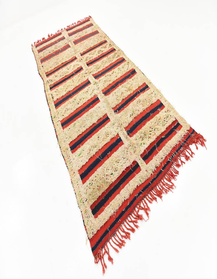 Detail image of  5' x 10' 3  Hand Knotted Moroccan Wool Runner Rug
