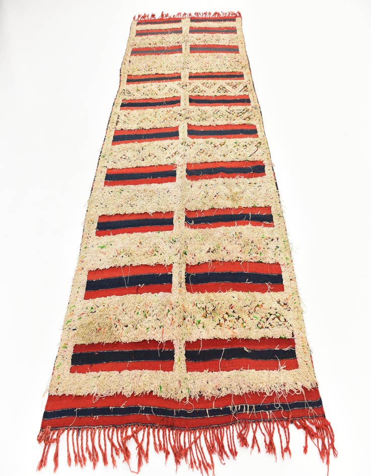 Detail image of  5' x 10' 3  Hand Knotted Moroccan Wool Runner Rug