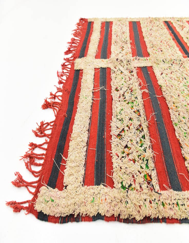 Detail image of  5' x 10' 3  Hand Knotted Moroccan Wool Runner Rug