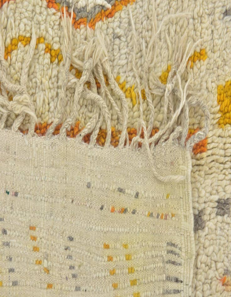 Detail image of  4' x 8'  Hand Knotted Moroccan Wool Runner Rug