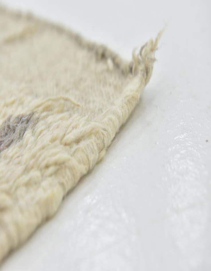 Detail image of  4' x 8'  Hand Knotted Moroccan Wool Runner Rug