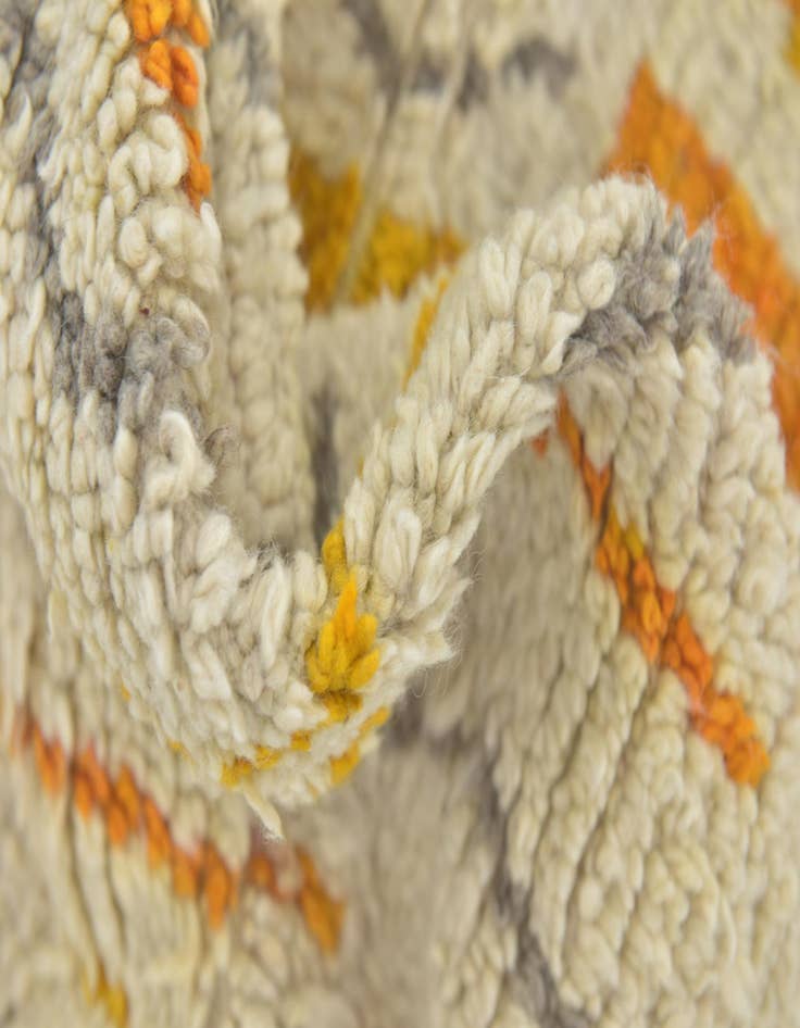 Detail image of  4' x 8'  Hand Knotted Moroccan Wool Runner Rug