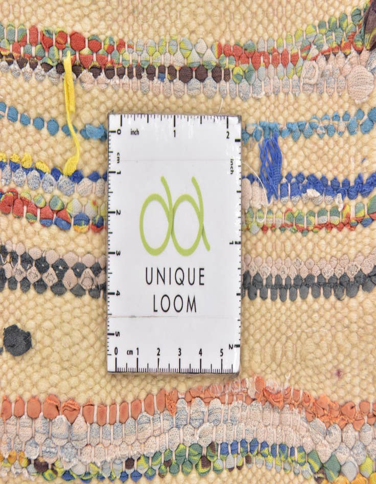 Detail image of  4' 6 x 8' 5  Hand Knotted Moroccan Wool Runner Rug