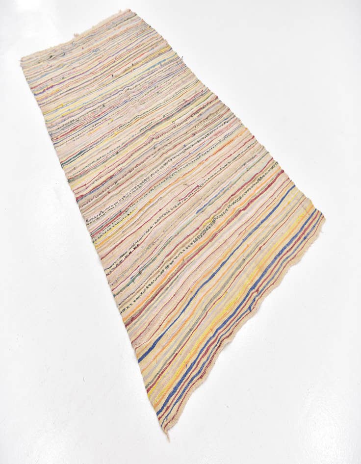 Detail image of  4' 6 x 8' 5  Hand Knotted Moroccan Wool Runner Rug