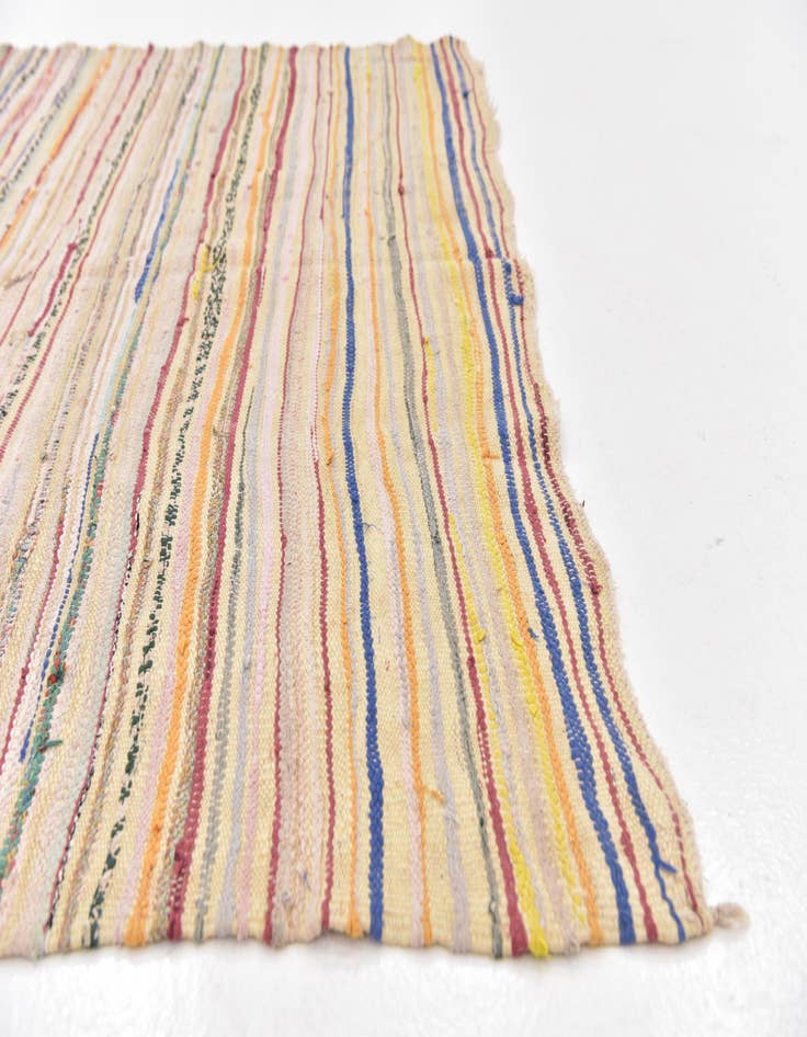 Detail image of  4' 6 x 8' 5  Hand Knotted Moroccan Wool Runner Rug