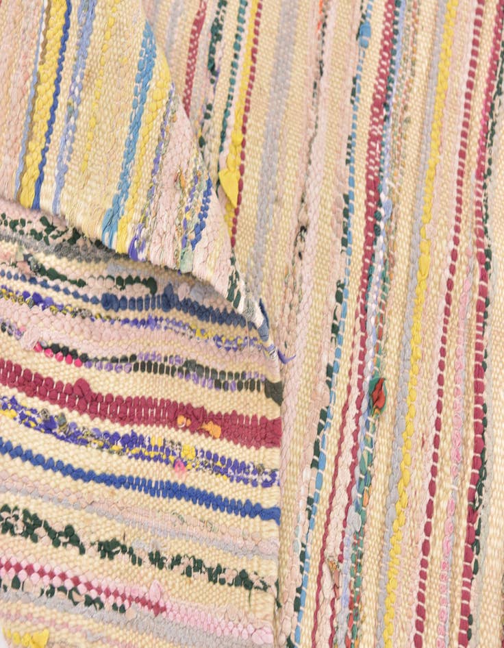 Detail image of  4' 6 x 8' 5  Hand Knotted Moroccan Wool Runner Rug