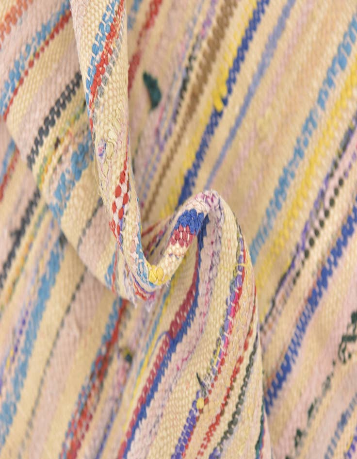 Detail image of  4' 6 x 8' 5  Hand Knotted Moroccan Wool Runner Rug