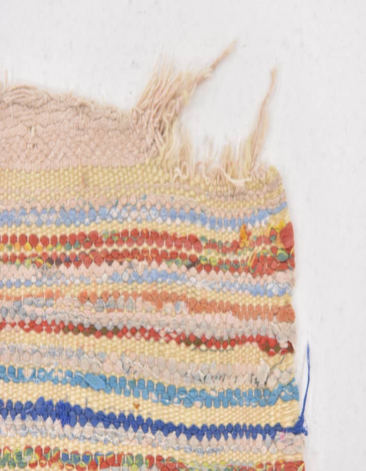 Detail image of  4' 6 x 8' 5  Hand Knotted Moroccan Wool Runner Rug