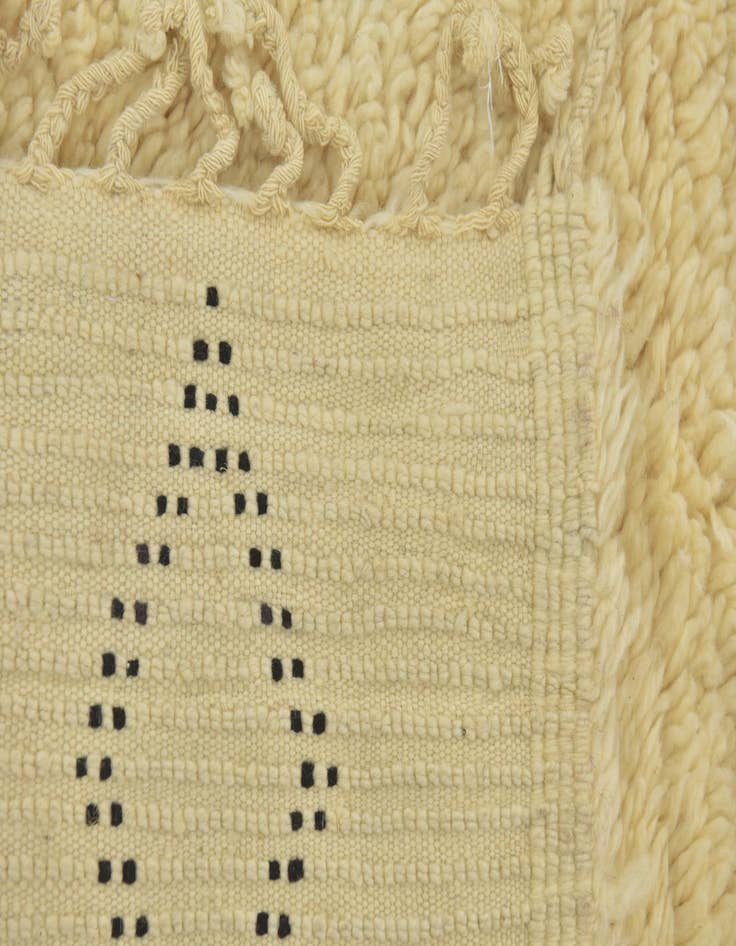 Detail image of  6' 6 x 11' 7  Hand Knotted Moroccan Wool Runner Rug