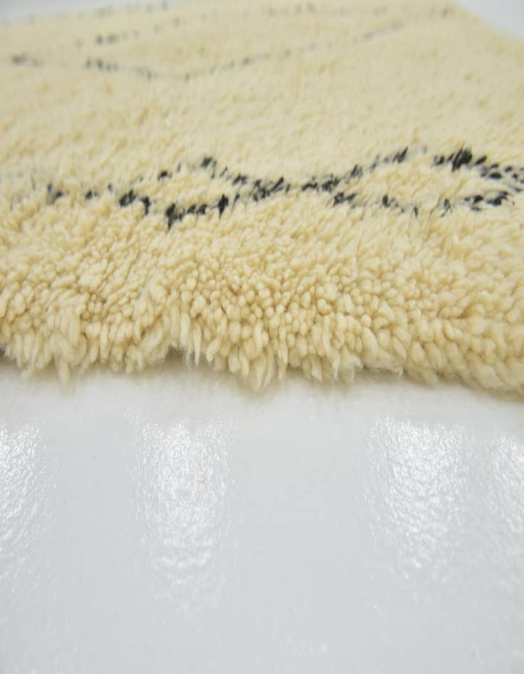 Detail image of  6' 6 x 11' 7  Hand Knotted Moroccan Wool Runner Rug