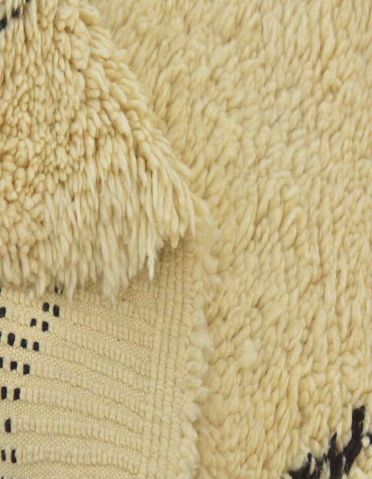 Detail image of  6' 6 x 11' 7  Hand Knotted Moroccan Wool Runner Rug