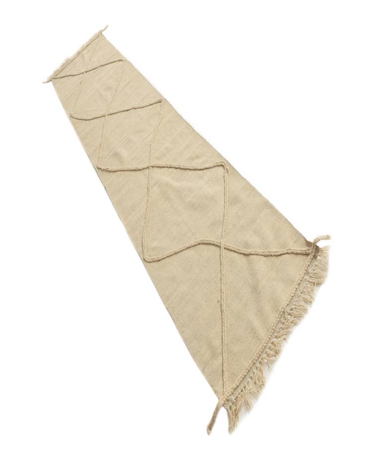 Detail image of  2' 4 x 10' 4  Hand Woven Moroccan Wool Runner Rug