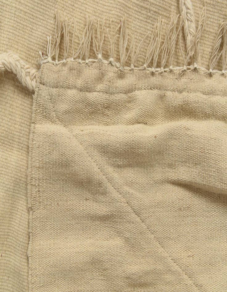 Detail image of 3' 8 x 11' Hand Knotted Moroccan Wool Runner Rug