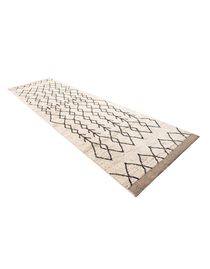 Detail image of  4' 4 x 14' 10  Hand Knotted Moroccan Wool Runner Rug