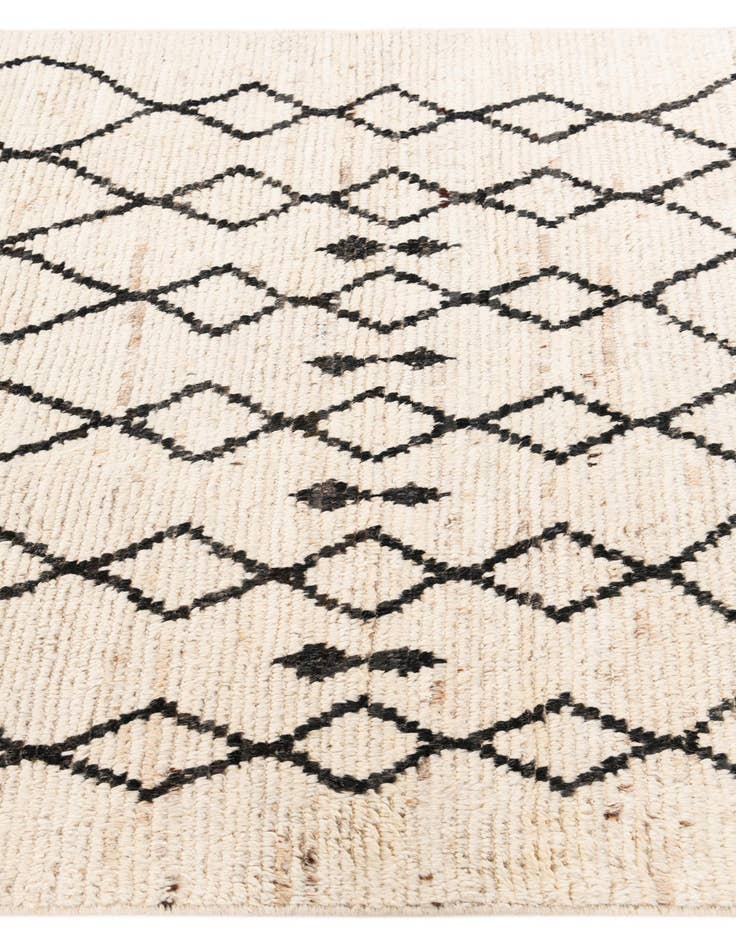 Detail image of  4' 4 x 14' 10  Hand Knotted Moroccan Wool Runner Rug