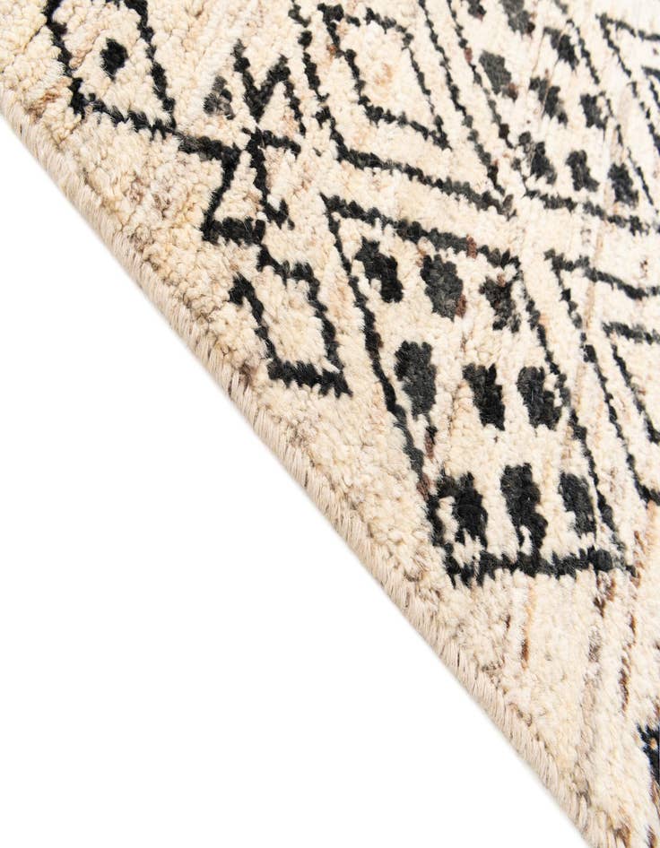 Detail image of  3' 4 x 15' 9  Hand Knotted Moroccan Wool Runner Rug