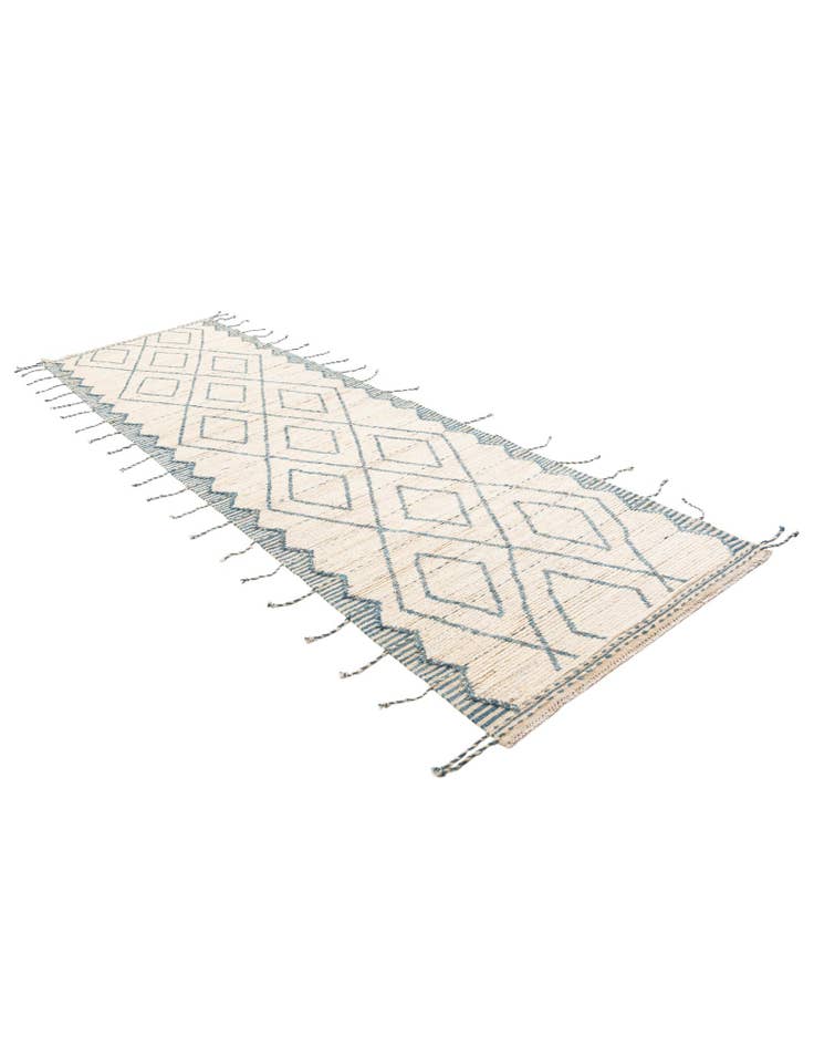 Detail image of  3' 7 x 12' 9  Hand Knotted Moroccan Wool Runner Rug